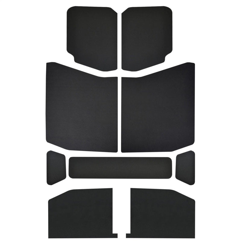 DEI 18-23 Jeep Wrangler JL 4-Door Boom Mat Headliner - 9 Piece - Black Leather Look