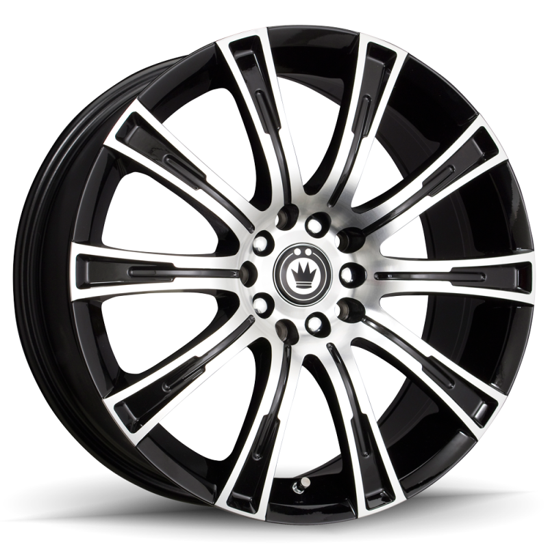 Konig Crown 16x7.5 5x105/114.3 ET40 Black Machine Face