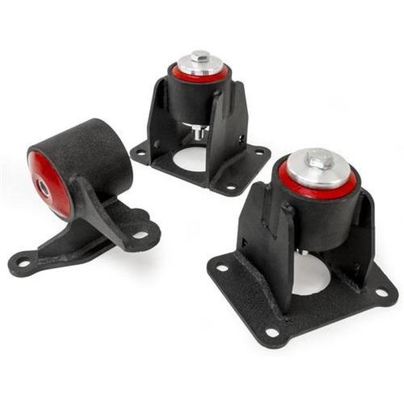 Innovative 98-02 Accord J-Series Black Steel Mounts 85A Bushings (Auto Chassis Auto Trans)