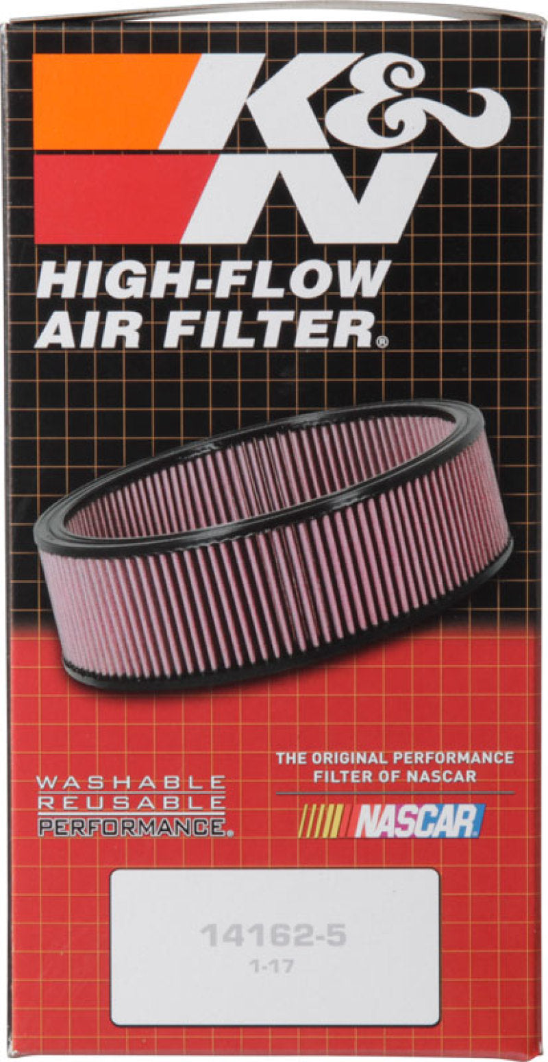 K&N Custom Round Filter 5-1/8in FLG / 9in OD x 4-1/8in HW/VENT