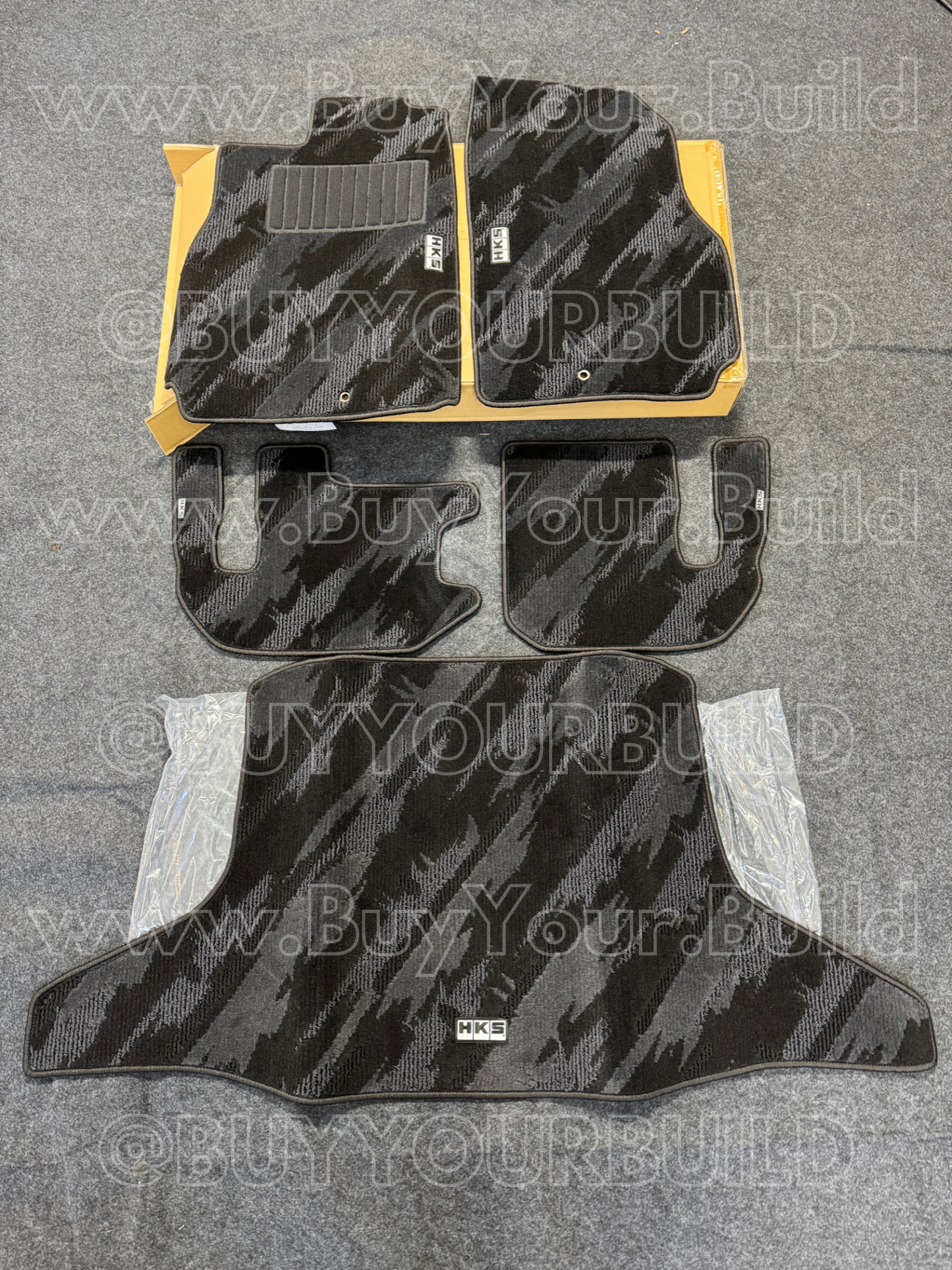 HKS FLOOR MATS R35 FULL SET OCT LHD (PRE-ORDER)