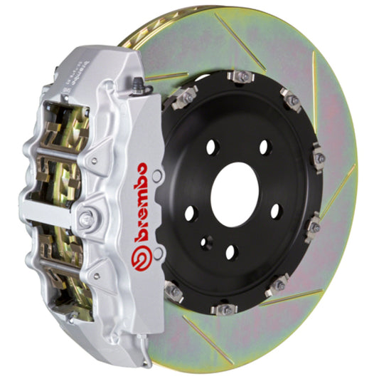 Brembo 04 F150 4WD Front GT BBK 6 Piston Cast 2pc 380x34 2pc Rotor Slotted Type-1-Silver