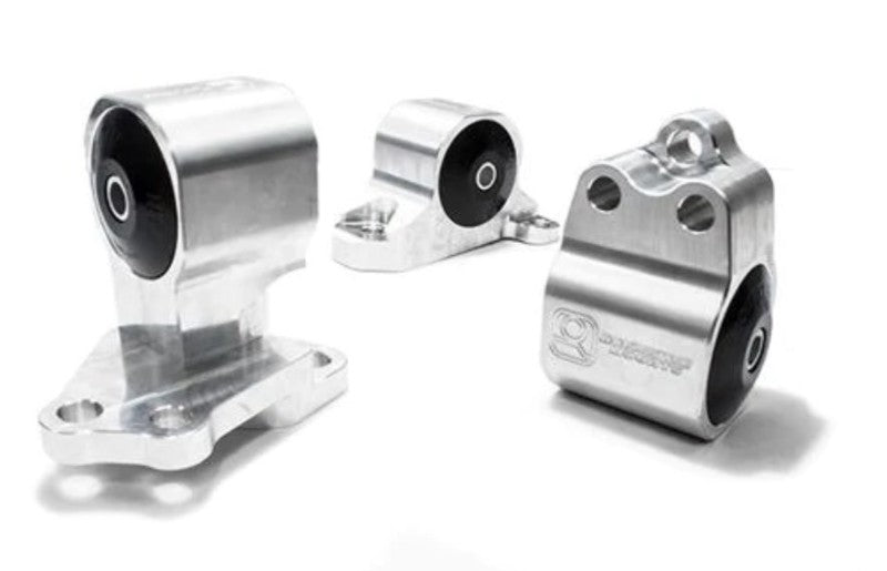 Innovative 92-95 Civic B/D Series Silver Aluminum Mounts 60A Bushings (Auto to Manual Hydro 3 Bolt)