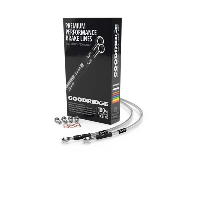 Goodridge 96-99 Honda CBR900RRT/RRX Clear Race Front SS Brake Lines