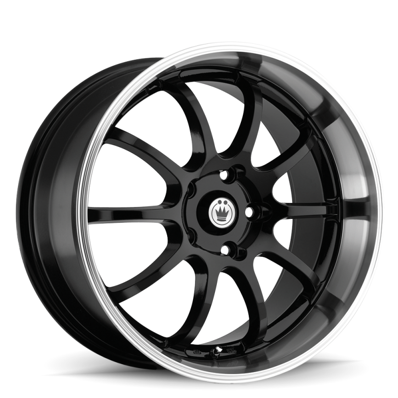 Konig Lightning 17x7 10x100/114.3 ET40 Black/Machine Lip