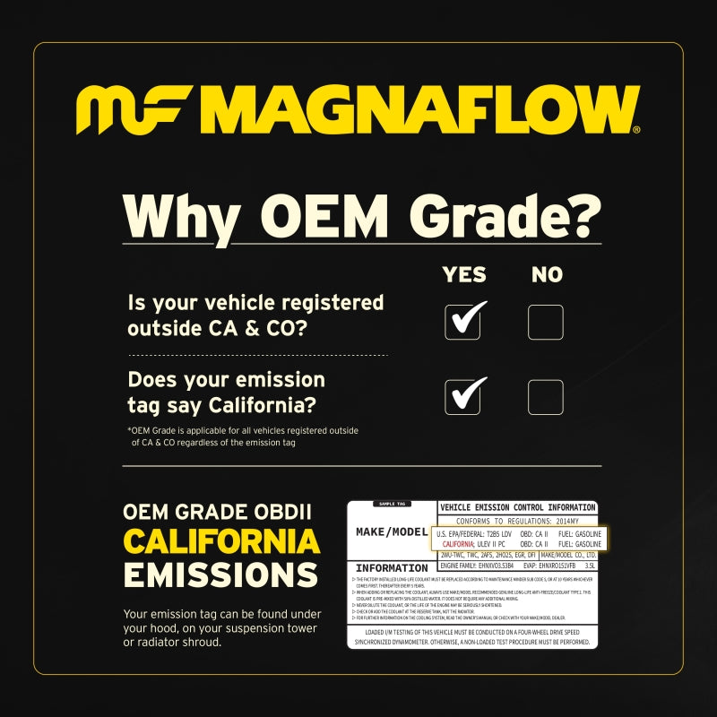 MagnaFlow Conv Univ 2.5 W/Dual Air