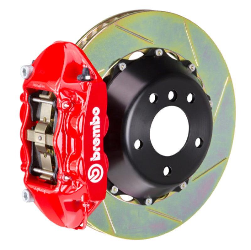 Brembo SS Rear GT BBK 4 Piston Cast 380x28 2pc Rotor Slotted Type-1-Red