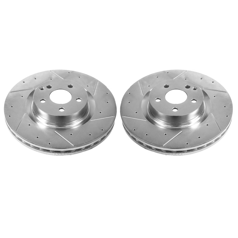 Power Stop 12-16 Mercedes-Benz C250 Front Evolution Drilled & Slotted Rotors - Pair