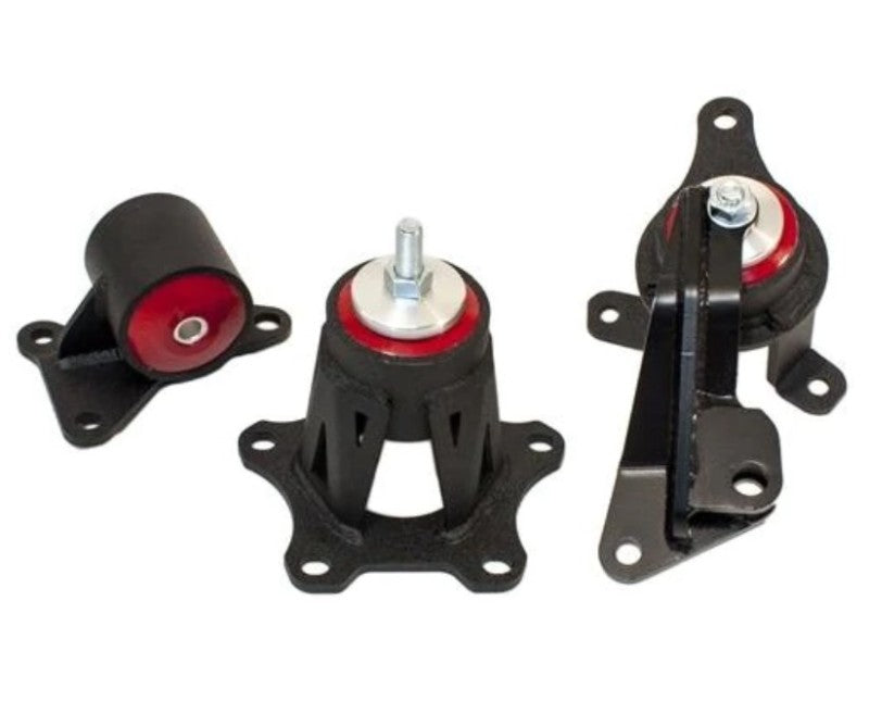 Innovative 98-02 Accord F-Series Black Steel Mounts 95A Bushings (Auto Trans)