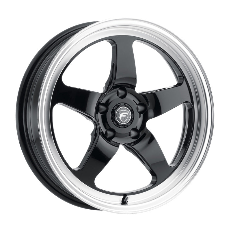 Forgestar D5 Drag 17x5.0 / 5x114.3 BP / ET-21 / 2.125in BS Gloss Black Wheel