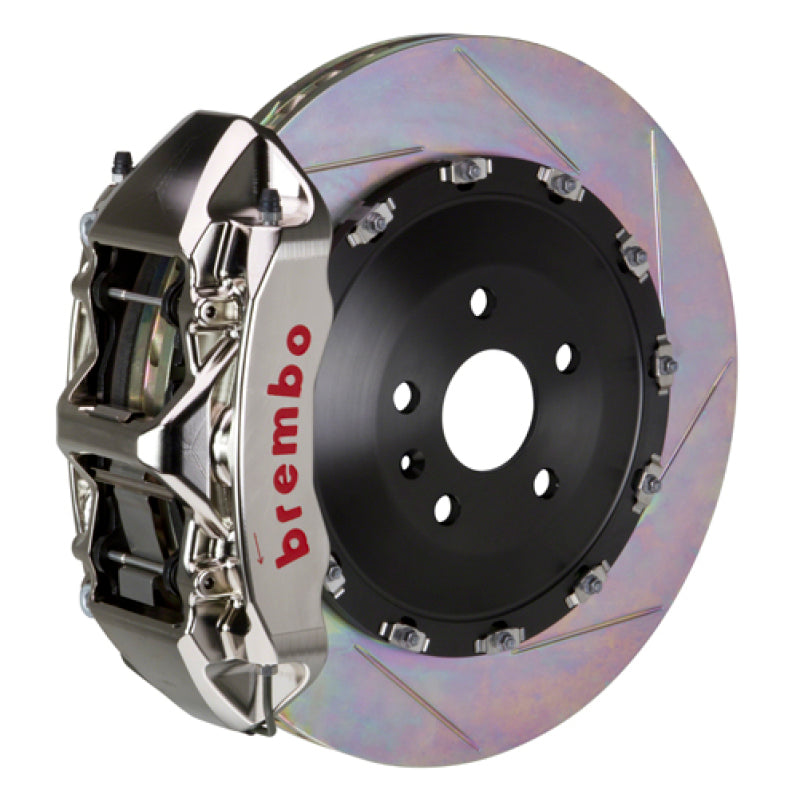Brembo SS Front GTR BBK 6 Piston Billet405x34 2pc Rotor Slotted Type-1- Nickel Plated