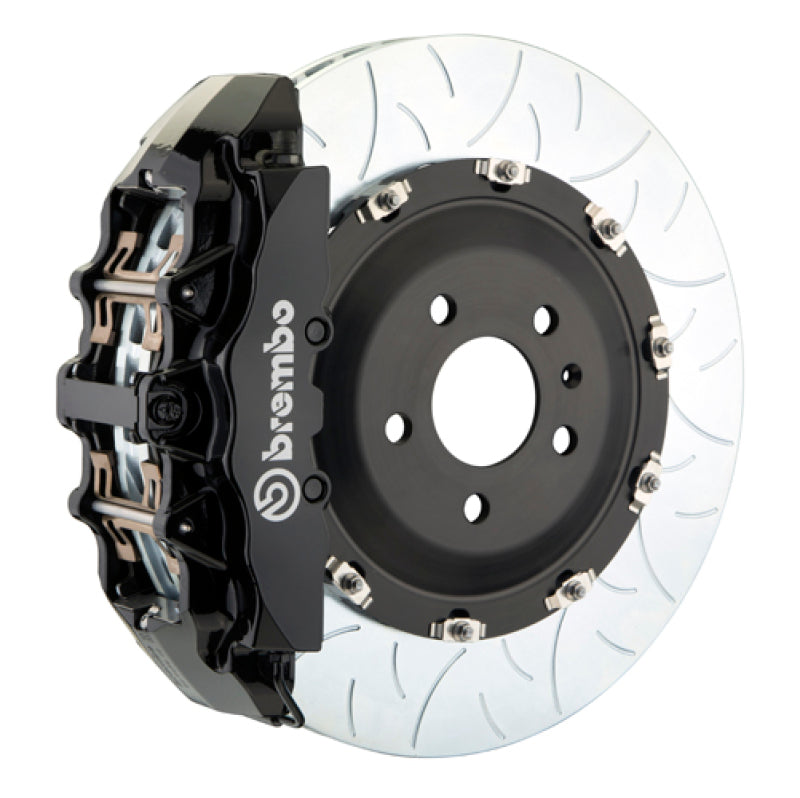 Brembo 21+ F150 Raptor Front GT BBK 6 Piston Cast 2pc 380x34 2pc Rotor Slotted Type-3-Black