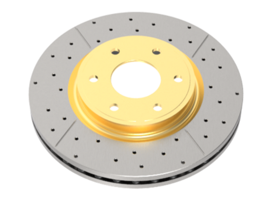 DBA 2017+ Ford F-150 3.5TT 4WD (w/Electronic Hand Brake) Rear Drilled & Slotted Street Series Rotor
