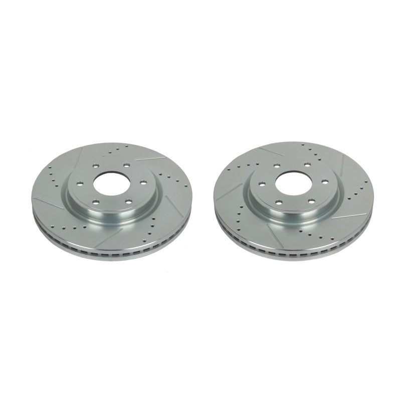 Power Stop 10-13 Nissan Patrol (Middle East Market) Front/Rear Drilled & Slotted Rotor (Pair)