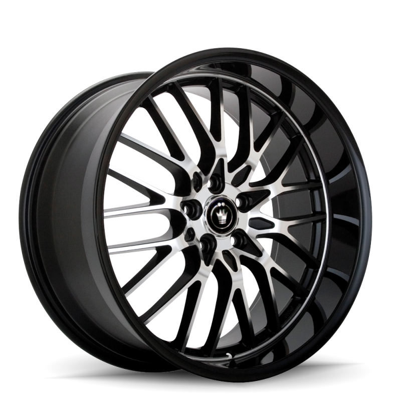 Konig Lace 17x8 5x112 ET35 Black/Machine Spoke