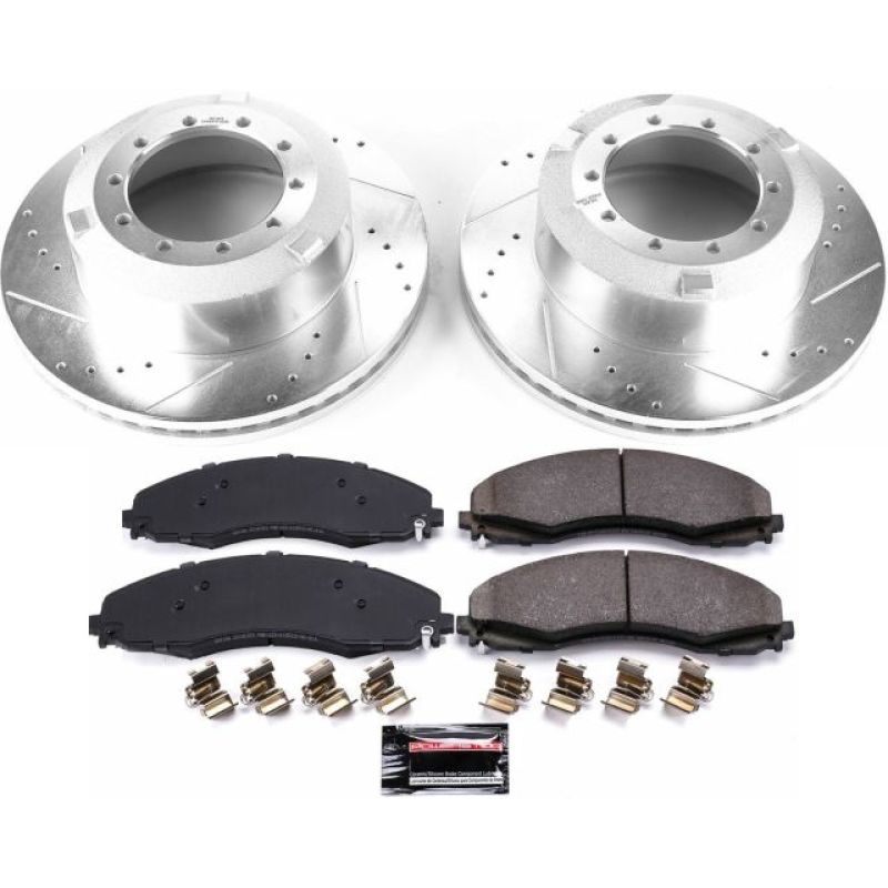 Power Stop 17-19 Ford F-450 Super Duty Rear Z36 Truck & Tow Brake Kit