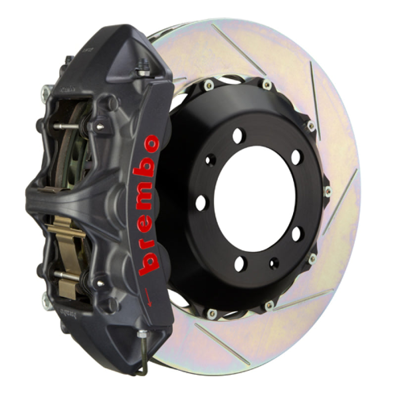 Brembo 00-02 S4/02-05 A4/06-08 A4 Front GTS BBK 6 Pist Cast 355x32 2pc Rotor Slotted Type1-Black HA