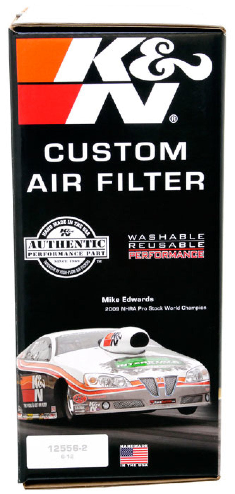 K&N Universal Custom Air Filter - Round 7-5/16in. Flange / 14in. OD / 12in. ID / 5.5in. Height
