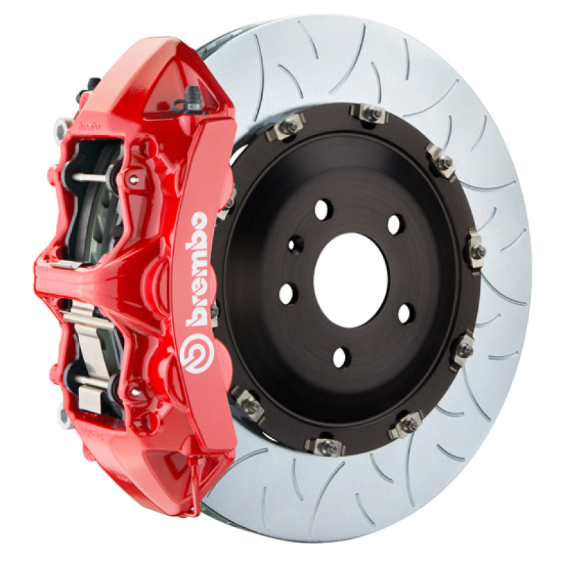 Brembo SS Front GT BBK 6 Piston Cast 405x34 2pc Rotor Slotted Type-3-Red