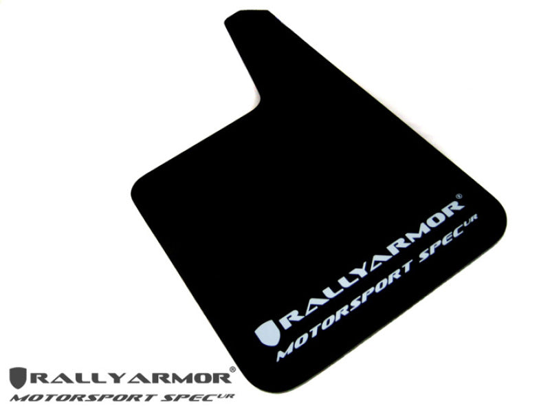 Rally Armor Universal Motorsport Spec Black UR Mud Flap Metallic Black Logo