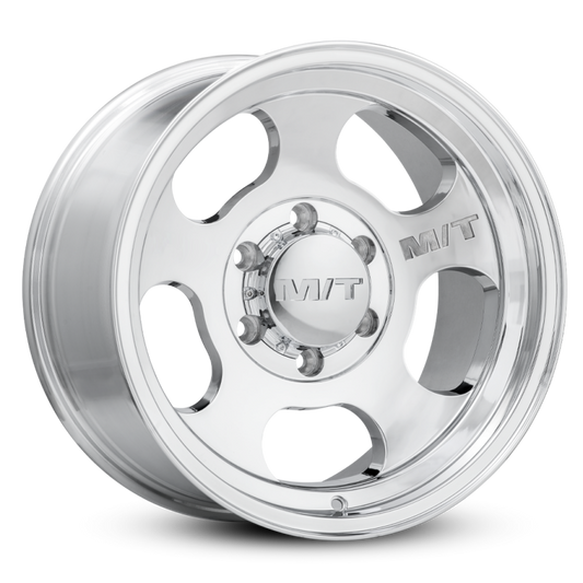 Mickey Thompson Canyon Polished Wheel - 16X10 8X6.5 BP 4.52in BS -25 Offset 125.2mm Bore