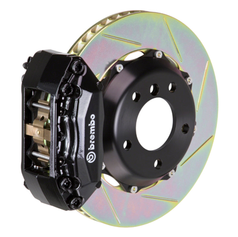 Brembo 00-05 IS300 Front GT BBK 4 Piston Cast 2pc 328x28 2pc Rotor Slotted Type-1-Black