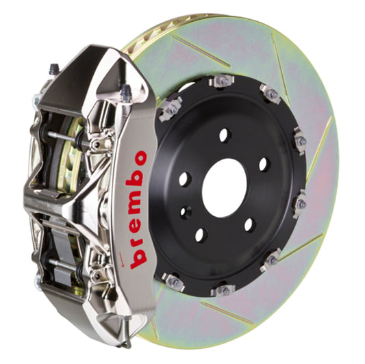 Brembo 17-20 RS3 Sedan Front GTR BBK 6 Piston Billet 380x34 2pc Rotor Slotted Type1 - Nickel