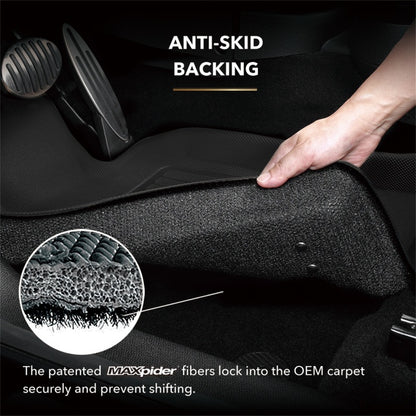 3D MAXpider 2014-2019 BMW X5/X6 F15/F16 Kagu 1st & 2nd Row Floormats - Black