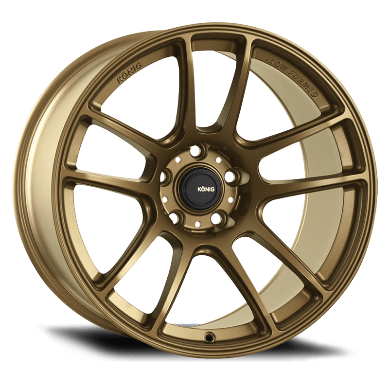 Konig Heliogram 19X9.5 5X114.3 ET25 Matte Bronze Knurled Bead Flow Formed