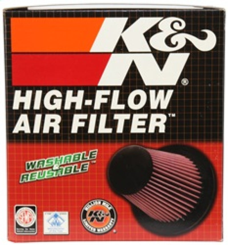 K&N Universal Round Tapered Carbon Fiber Air Filter 6in Flg ID Centered/7.5in B OD/4.5in T OD/4in H