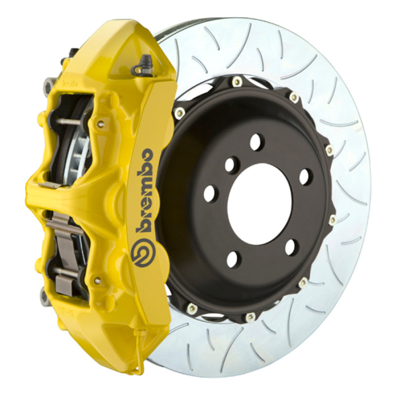 Brembo 00-03 M5/97-03 5-Series Front GT BBK 6 Piston Cast 380x32 2pc Rotor Slotted Type3- Yellow