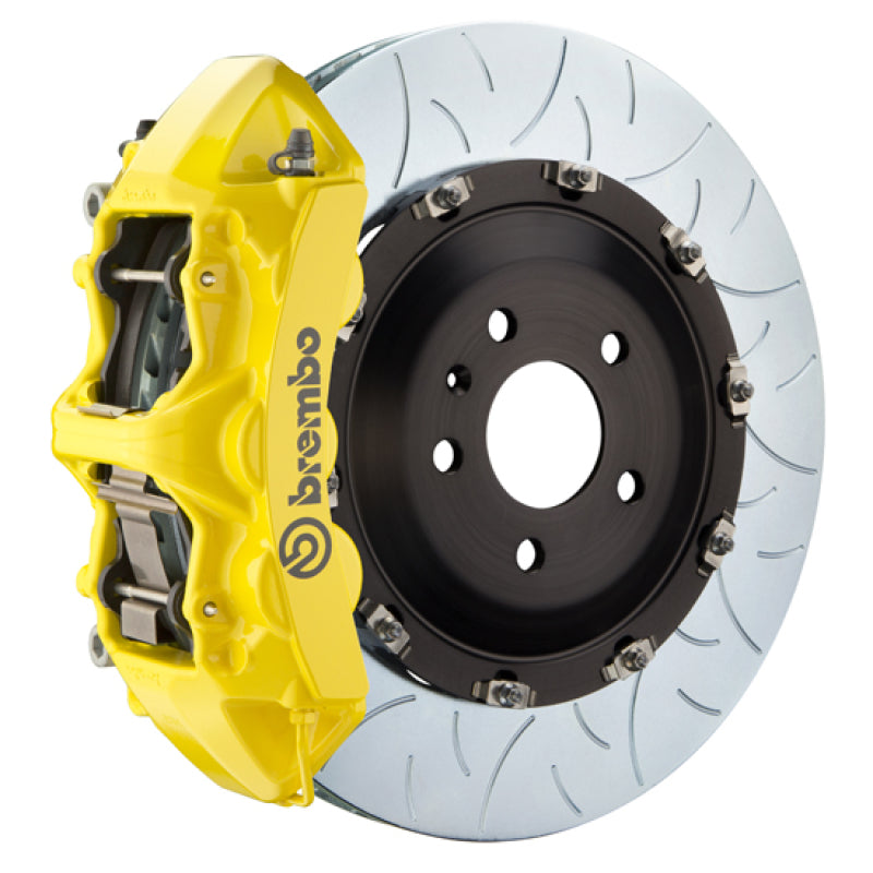 Brembo SS Front GT BBK 6 Piston Cast 405x34 2pc Rotor Slotted Type-3- Yellow