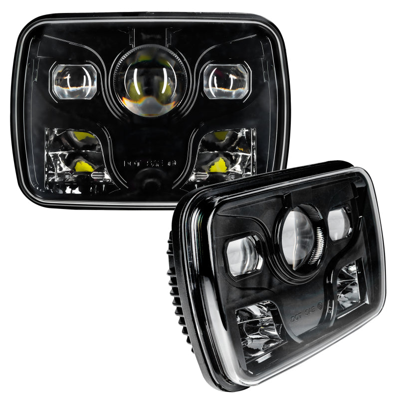 Oracle 7inx6in 40W Replacement LED Headlight - Black (Pair) SEE WARRANTY