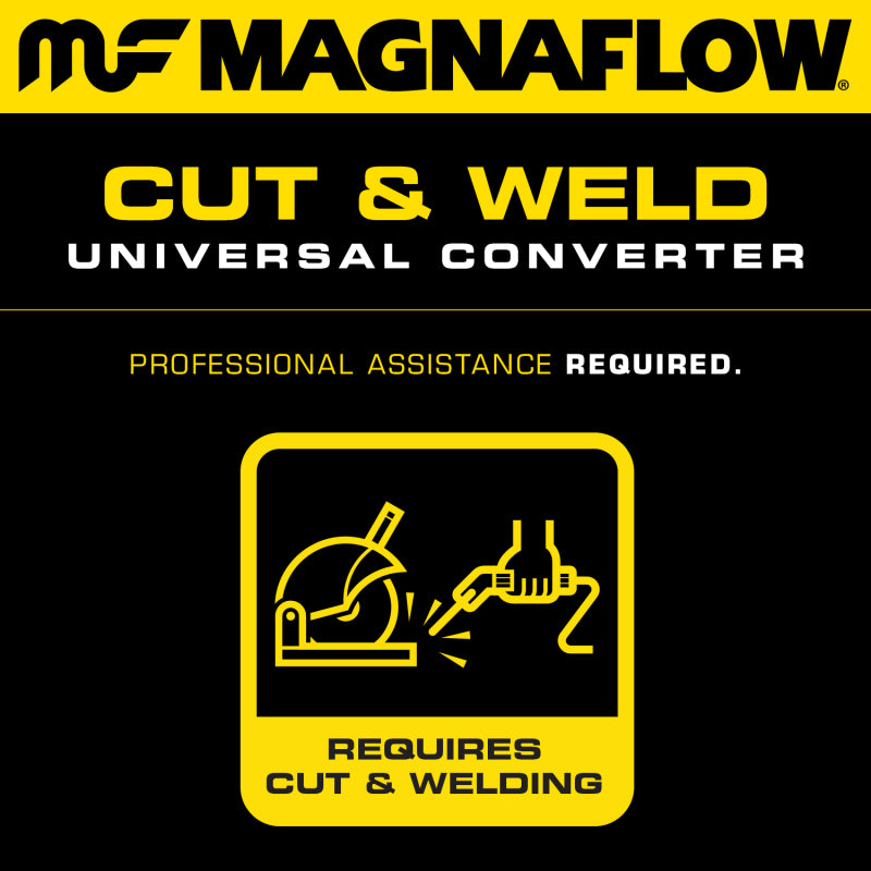 MagnaFlow Conv Univ 5inch Spun Met. 3inch C/C