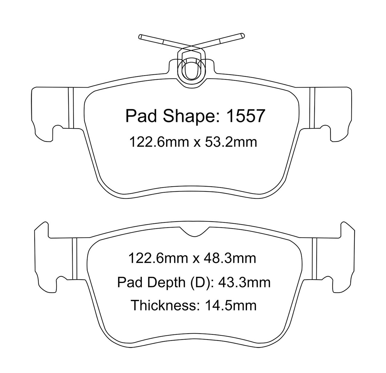 Paragon Rear Pads - Street/Sport/Light Track/Track (DE5/FL5/FK8)
