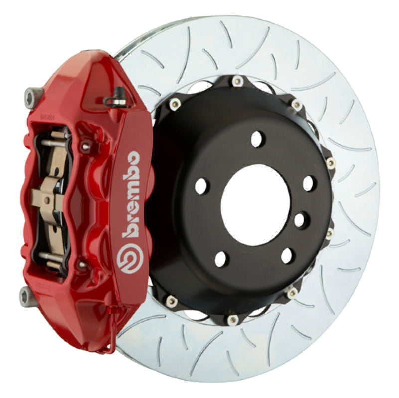 Brembo SS Rear GT BBK 4 Piston Cast 380x28 2pc Rotor Slotted Type-3-Red