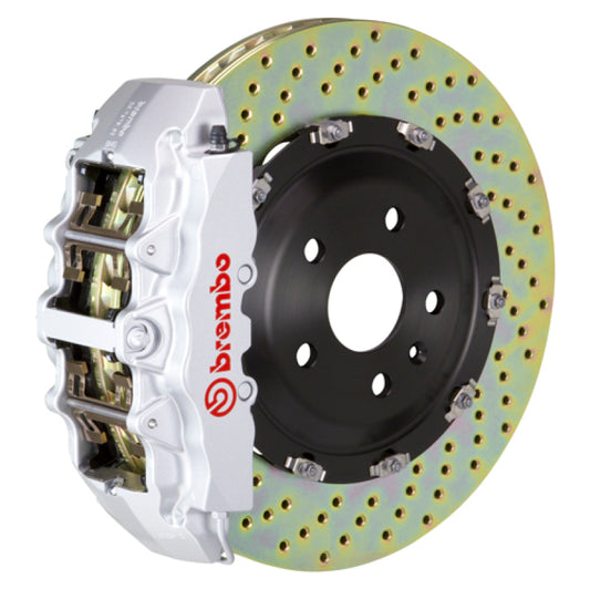 Brembo 15-20 F150 2WD/4WD (Excl Raptor)Fr GT BBK 6Pis Cast 2pc 380x34 2pc Rotor Drilled-Silver