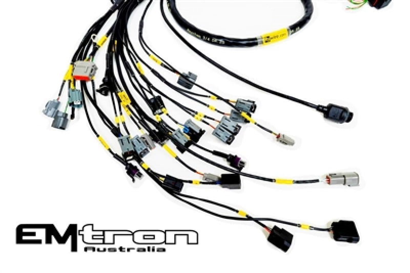 Rywire K-Series Naturally Aspirated w/Emtron KV8 ECU Engine Harness (w/4 Inj / No EMAP/Boost)