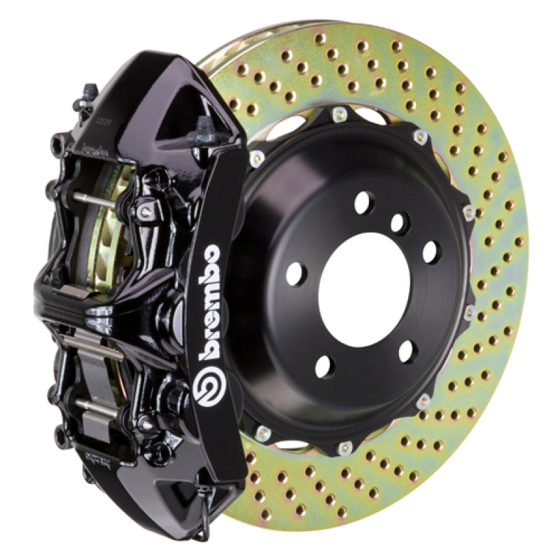 Brembo 08-14 WRX/15-21 WRX Front GT BBK 4 Piston Cast 2pc 355x32 2pc Rotor Drilled-Black