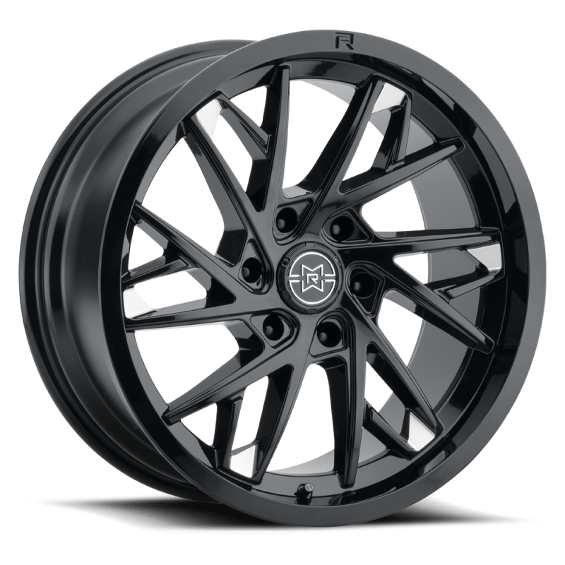 Method Raised MR801 22x12 / 6x5.5 BP / -40mm Offset / 106.25mm Bore - Gloss Black Milled Wheel