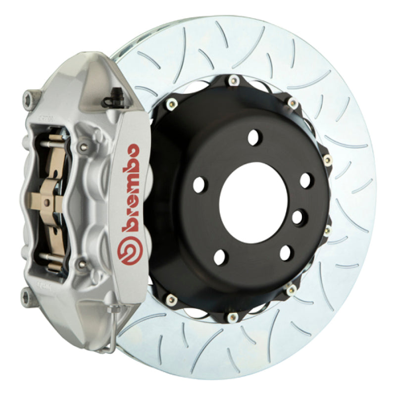 Brembo SS Rear GT BBK 4 Piston Cast 380x28 2pc Rotor Slotted Type-3-Silver