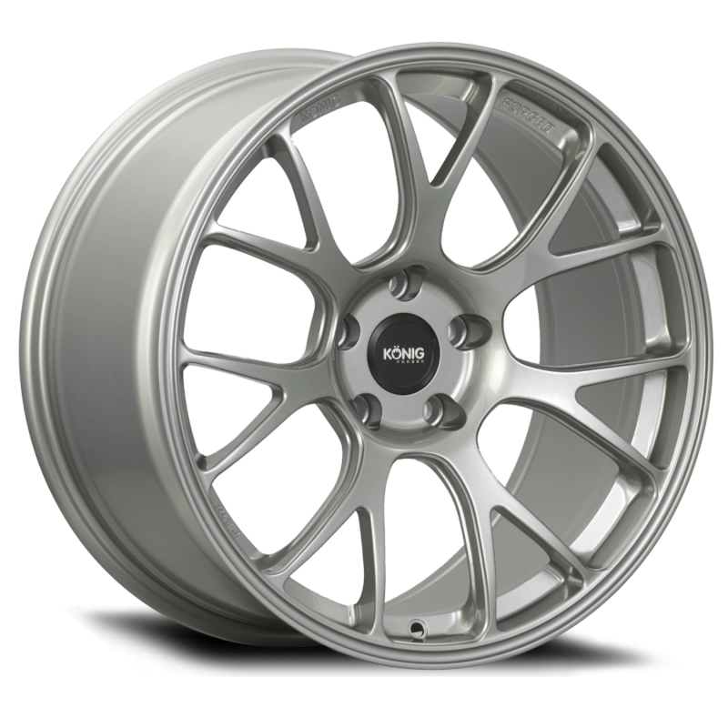 Konig Forged F1M 19X11 5X130 ET46 Ash Silver Knurled Bead