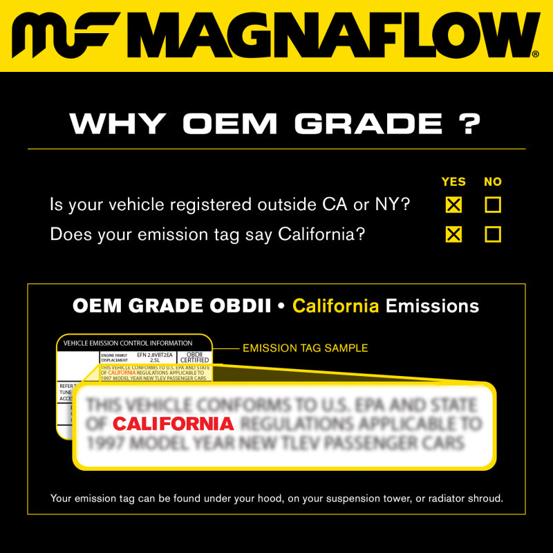 MagnaFlow Conv Universal 3.00 inch with dual O2 OEM