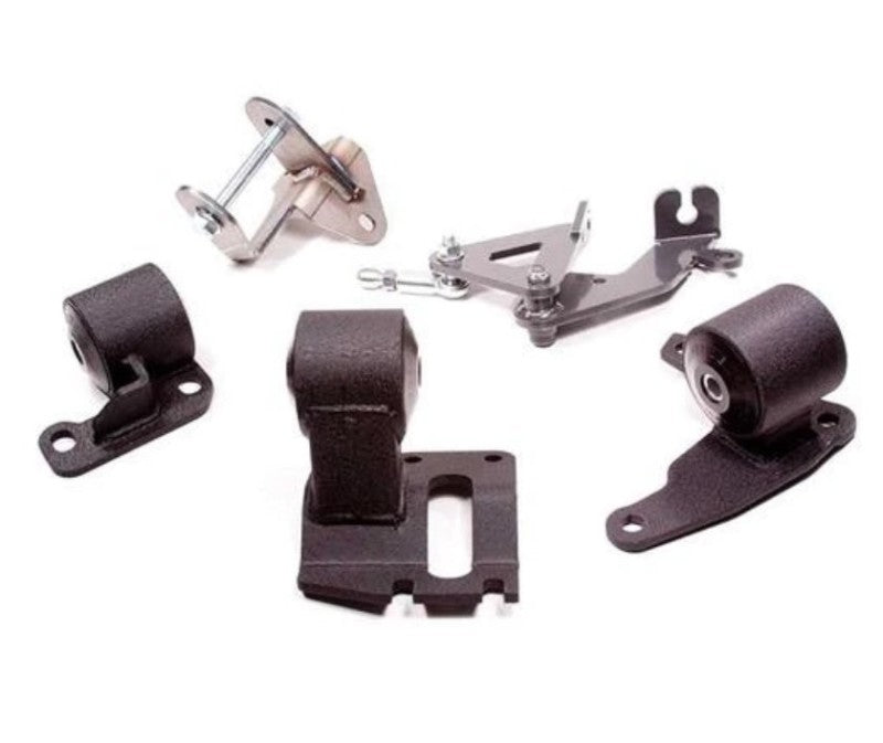 Innovative 90-93 Integra H-Series Black Steel Mounts 95A Bushings