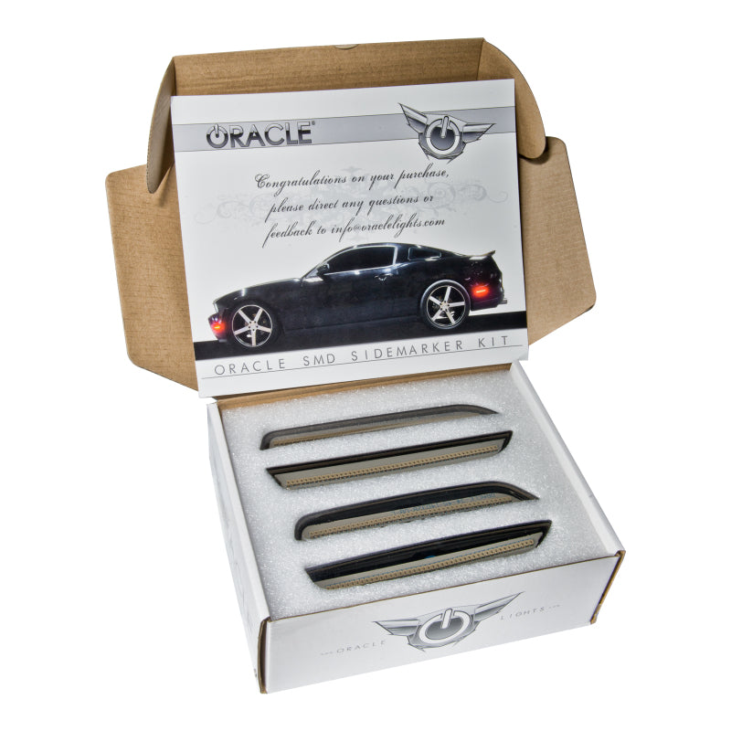 Oracle 10-14 Ford Mustang Concept Sidemarker Set - Tinted - No Paint SEE WARRANTY