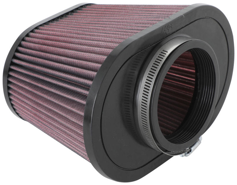 K&N Universal Clamp-On Air Filter 3.5in Flg ID x 8.5x5.25in B OD x 6.25x4in T OD x 5.5in H