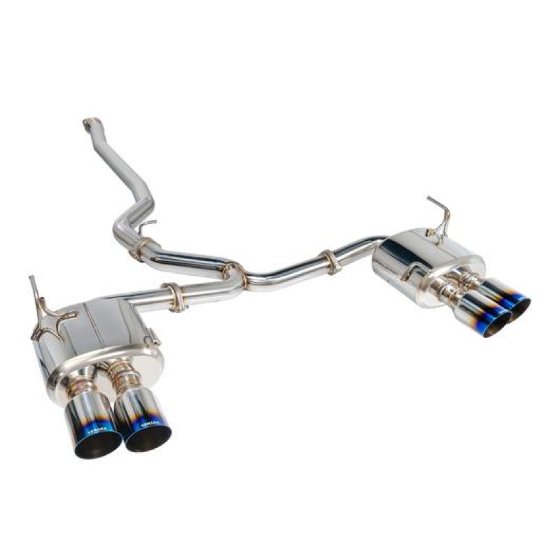 Remark 2015+ Subaru WRX/STi 4in Quad Cat-Back Exhaust Stainless Single Resonated