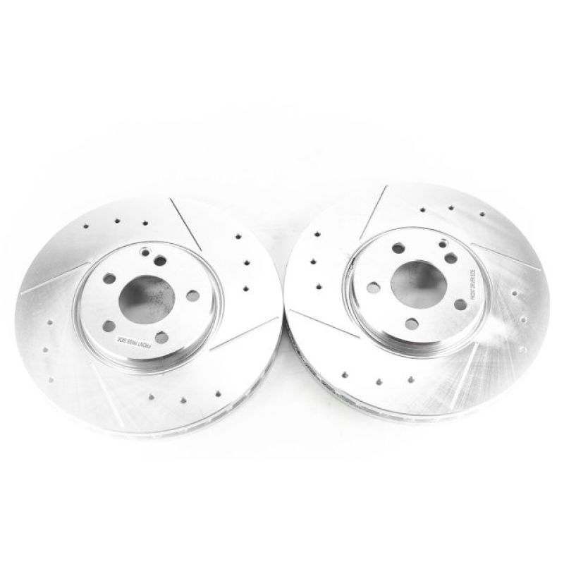 Power Stop 04-06 Mercedes-Benz E500 Front Evolution Drilled & Slotted Rotors - Pair