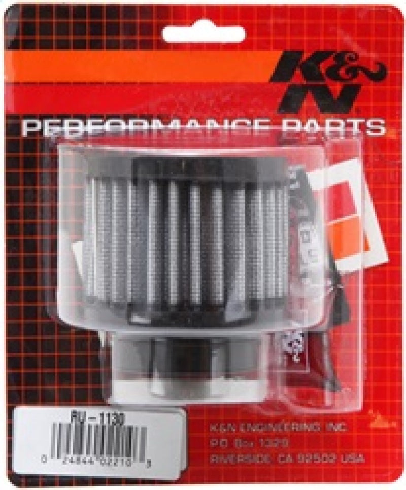 K&N Universal Clamp-On Air Filter 1-11/16in FLG / 3in OD / 2-1/2in H