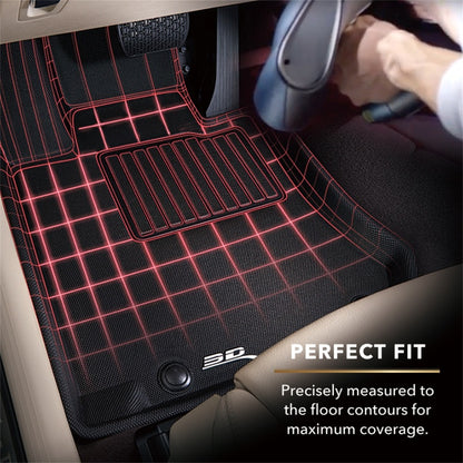 3D MAXpider 2014-2019 BMW X5/X6 F15/F16 Kagu 1st & 2nd Row Floormats - Black